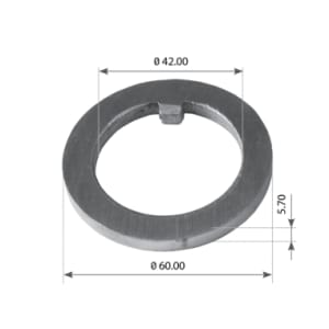 Anillo reten buje BPW 60x42