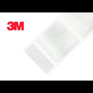 Cinta 3M reflectante discontinua blanca