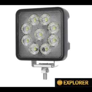 Lampara de trabajo cuadrada 9 led/54w