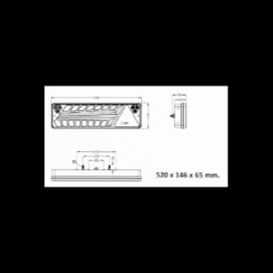 Piloto trasero LED multifunción izquierdo