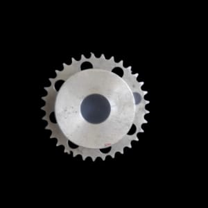 Piñón de manivela 2 rodamientos + clic. Piñón soporte pequeño