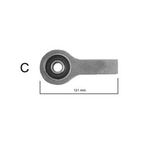 Rotula cabina SCANIA largo 121mm