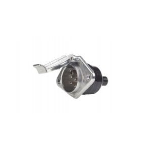 Toma aluminio 24 V con tapa