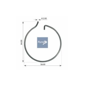 Anilla bloqueo buje BPW 58mm