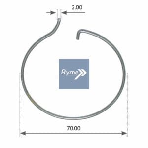 Anilla bloqueo buje  BUJE BPW 70 mm