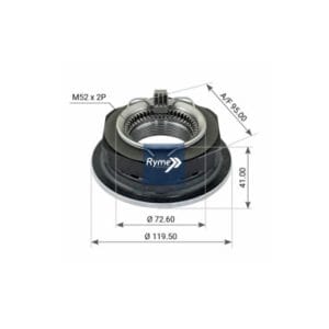 Tuerca BPW exo plus 3 M52X2P